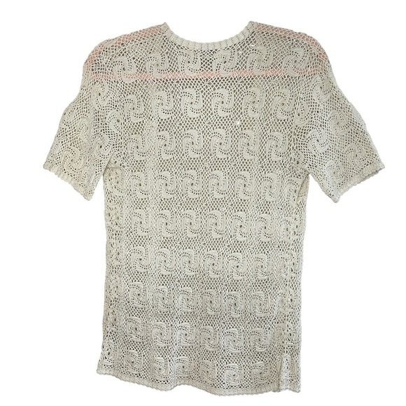 UNBRANDED Hand Knitted Crochet Short-Sleeve Cardigan - Picture 5 of 8